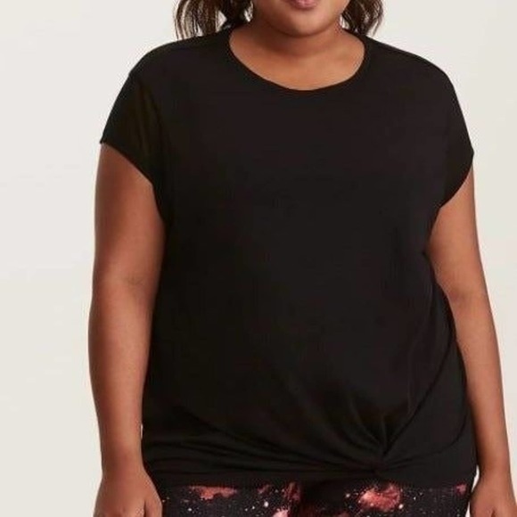 Torrid Active – Mesh Sleeve Side Knot Tee -Size 22/24 - Picture 1 of 6